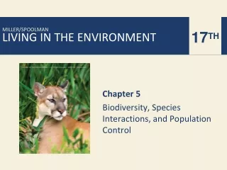 Chapter 5 Biodiversity, Species Interactions, and Population Control