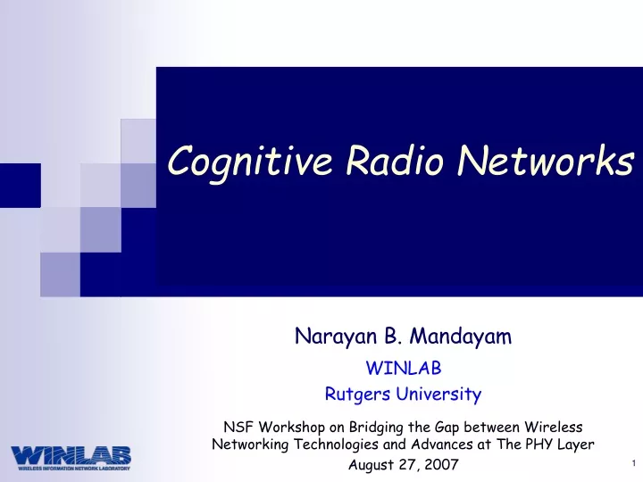 cognitive radio networks