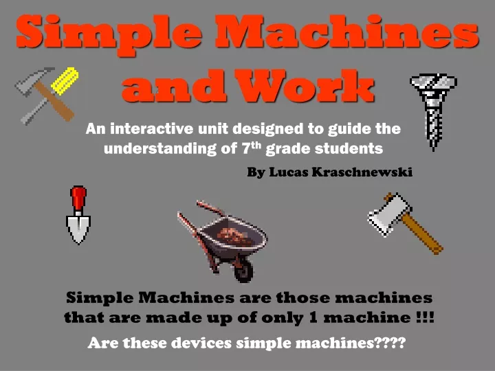 simple machines and work