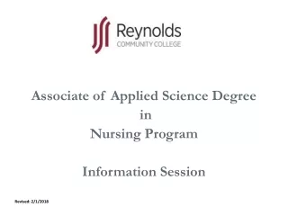 Associate of Applied Science Degree  in  Nursing Program Information Session