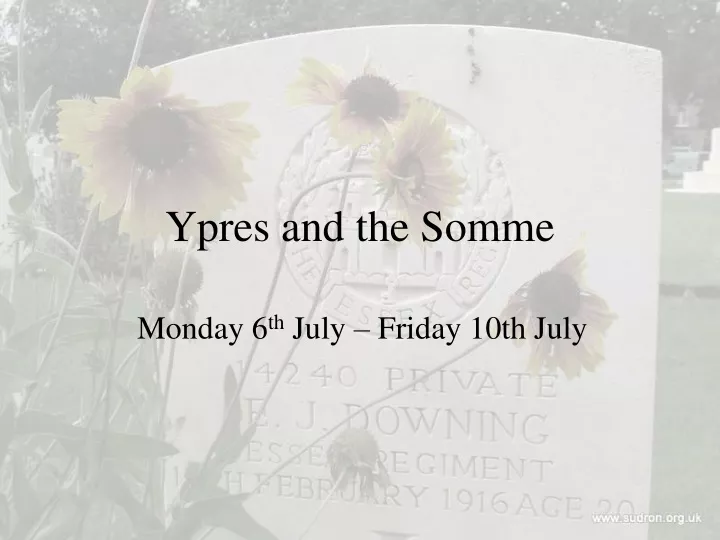 ypres and the somme