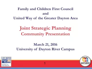 Family and Children First Council and United Way of the Greater Dayton Area