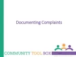 Documenting Complaints - slide 1