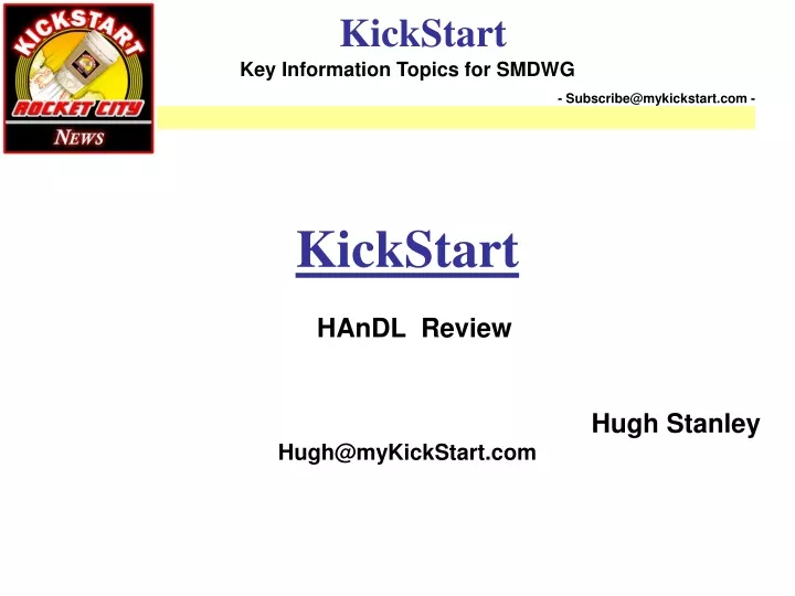 kickstart handl review hugh stanley