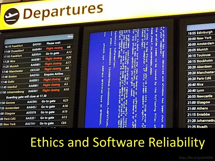 ethics and software reliability