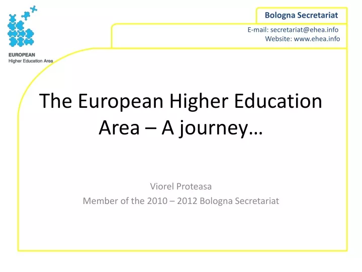 the european higher education area a journey