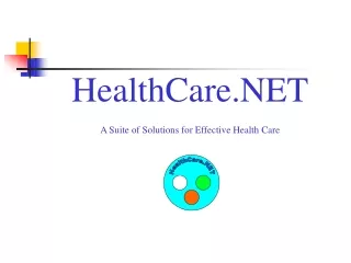HealthCare.NET A Suite of Solutions for Effective Health Care