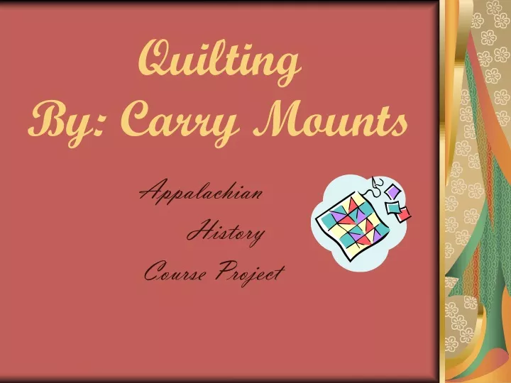 quilting by carry mounts