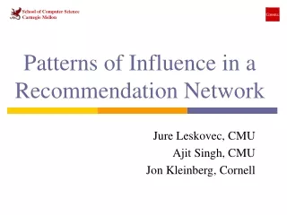 Patterns of Influence in a Recommendation Network