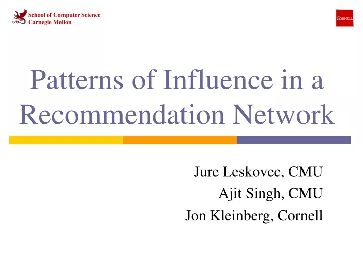 patterns of influence in a recommendation network