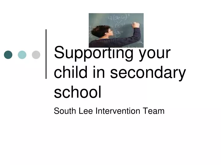 supporting your child in secondary school