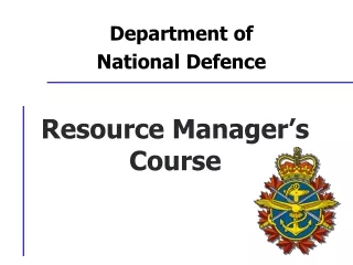 Resource Manager’s Course