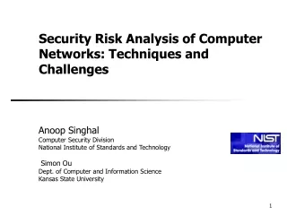 Security Risk Analysis of Computer Networks: Techniques and Challenges