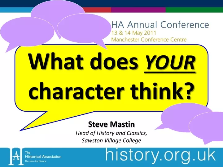 what does your character think steve mastin head