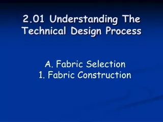 2.01 Understanding The Technical Design Process