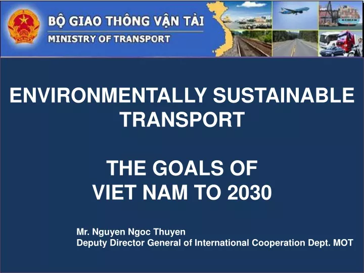 environmentally sustainable transport the goals