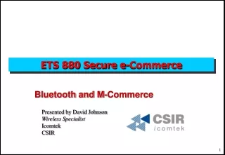 ETS 880 Secure e-Commerce