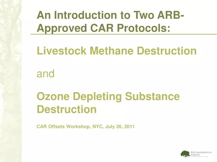 an introduction to two arb approved car protocols