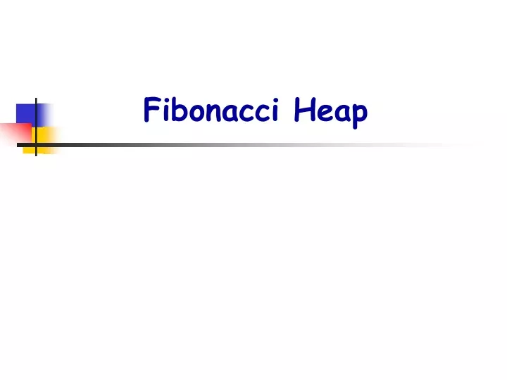 fibonacci heap