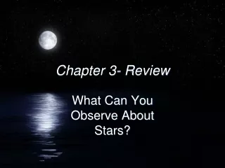 Chapter 3- Review