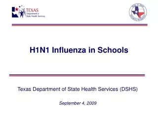 H1N1 Influenza in Schools