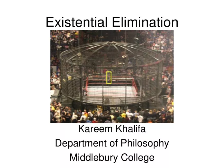 existential elimination