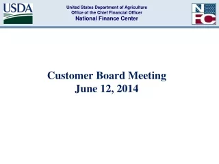 Customer Board Meeting  June 12, 2014
