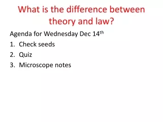 What is the difference between theory and law?