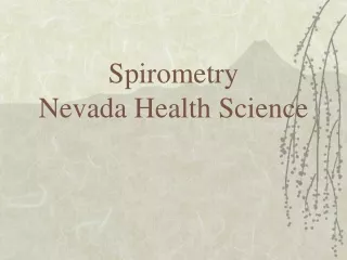 Spirometry Nevada Health Science