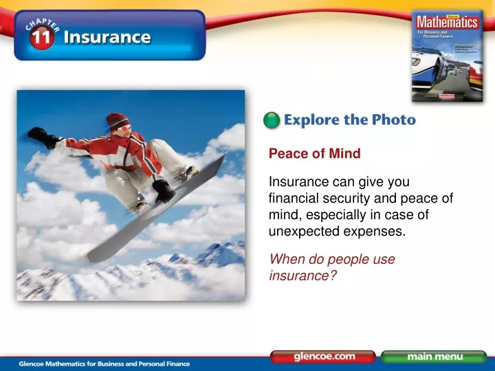 peace of mind insurance can give you financial
