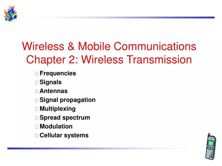 wireless mobile communications chapter 2 wireless transmission