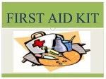 Comprehensive First Aid Kit for Medical Emergencies - slide 1