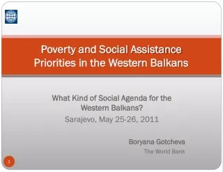 Poverty and Social Assistance  Priorities in the Western Balkans