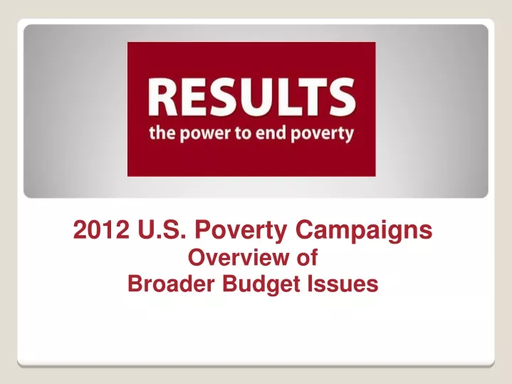 2012 u s poverty campaigns overview of broader