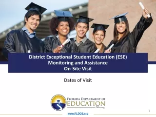 District Exceptional  Student Education (ESE) Monitoring and Assistance On-Site Visit