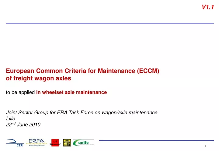 european common criteria for maintenance eccm