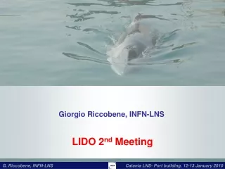 Giorgio Riccobene, INFN-LNS