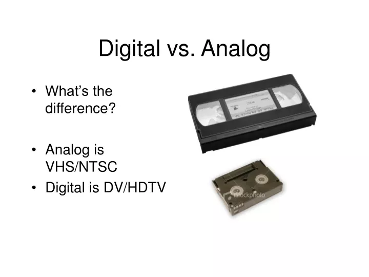 digital vs analog