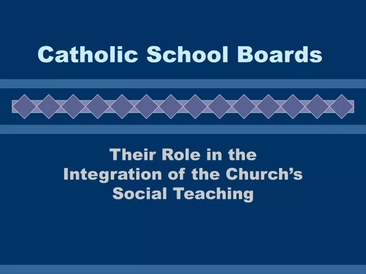 catholic school boards
