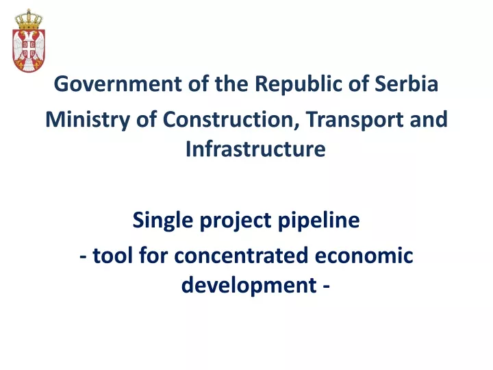 government of the republic of serbia ministry