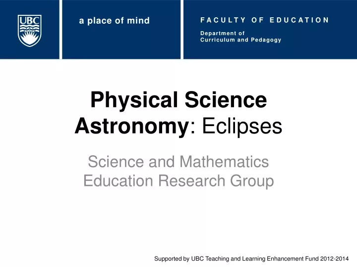 physical science astronomy eclipses