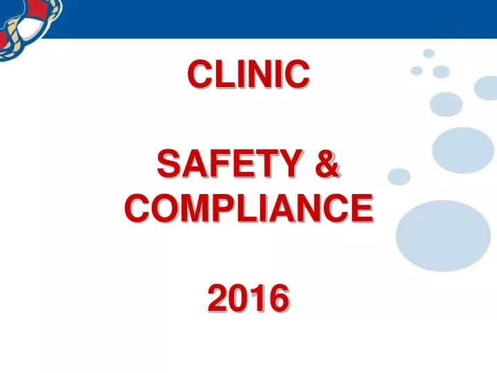 clinic safety compliance 2016