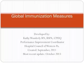 Global Immunization Measures