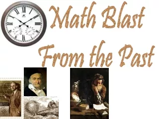 Math Blast From the Past