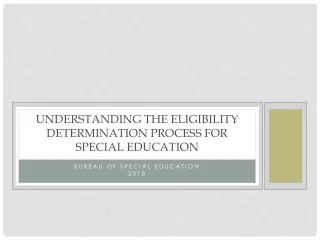 Understanding the eligibility determination process for special education