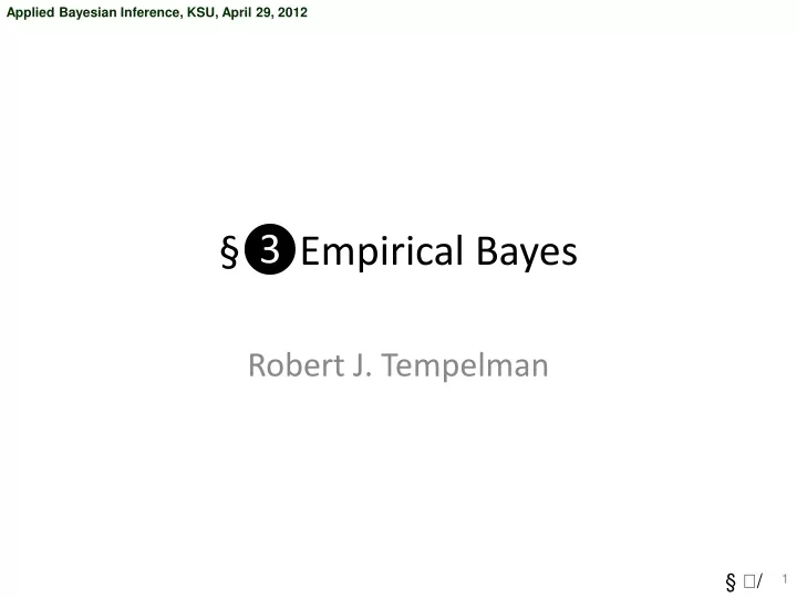 empirical bayes