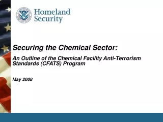 Securing the Chemical Sector:
