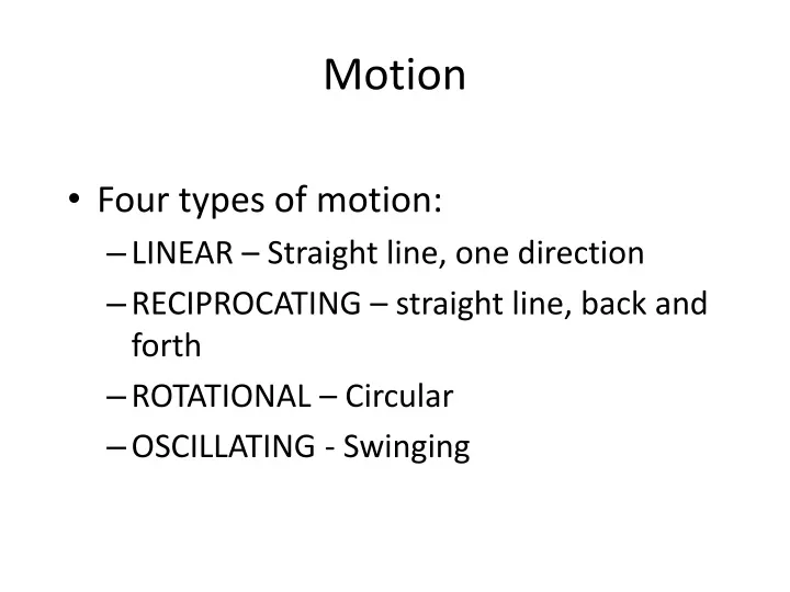 motion