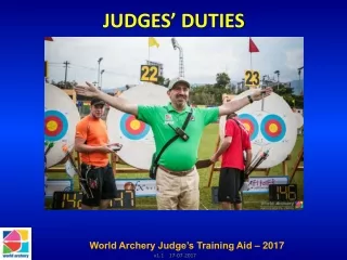 JUDGES’ DUTIES