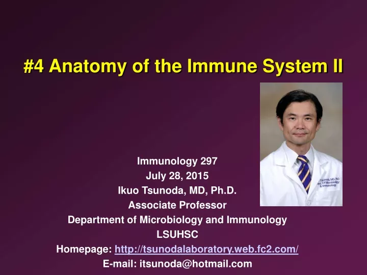 4 anatomy of the immune system ii